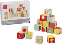 ABC Wooden Blocks, Set of 15 – Solid Wooden Blocks