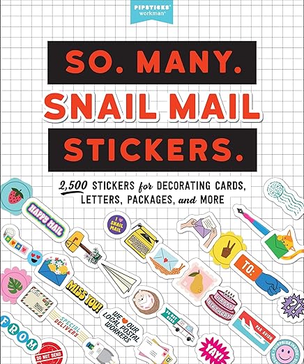 So. Many. Snail Mail Stickers.: 2,500 Stickers for Decorating Cards, Letters, Packages, and More (So. Many. Stickers.)