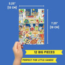 Happy Hanukcats Greeting Card Square Puzzle