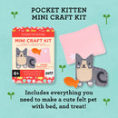 Mini Craft Kit: Pocket Pet Kitten - Portable Felt Sewing Kit