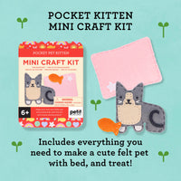 Mini Craft Kit: Pocket Pet Kitten - Portable Felt Sewing Kit