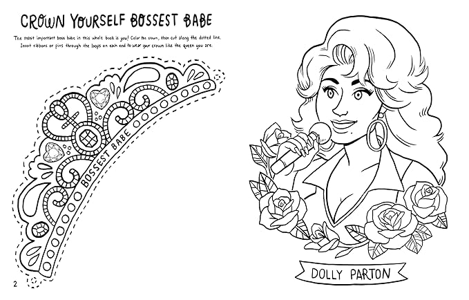Boss Babes: A Coloring and Activity Book for Grown-Ups