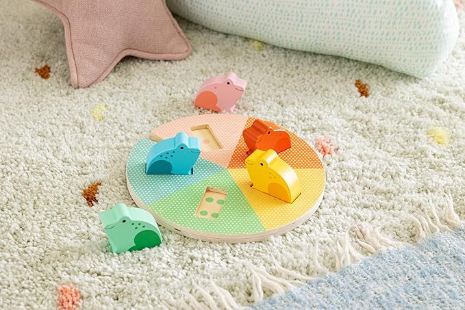 Nursery Counting Puzzle- Five Little Speckled Frogs