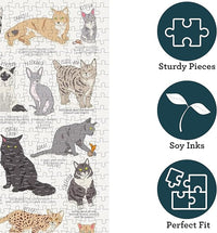 Ridley's Games JIG055 Cat Lover's 1000 Piece Jigsaw Puzzle, Multicoloured