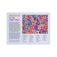 Troy Litten Butterflies In the Sweet Peas 1000 Piece Puzzle