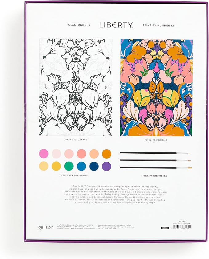 Liberty Glastonbury – DIY Paint by Number Kit