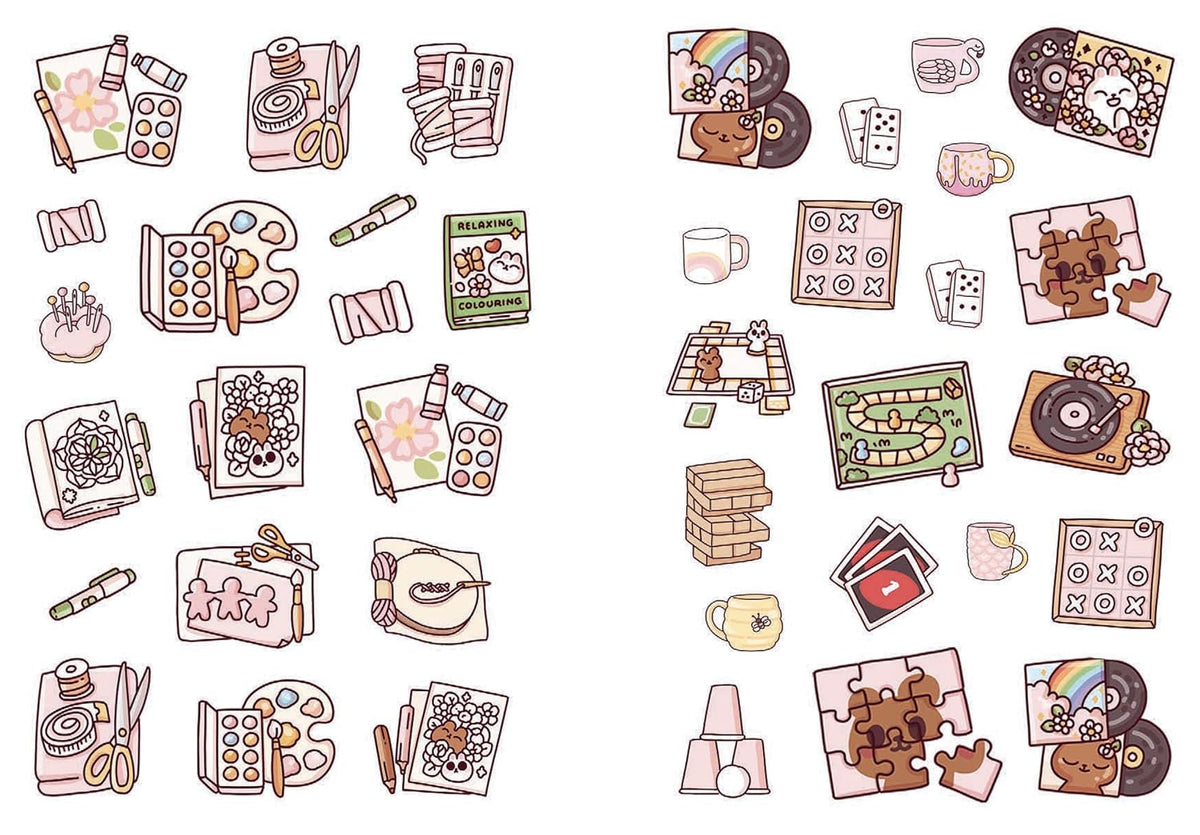 Cozy Moments: A Cute 'n' Cozy Little Sticker Book