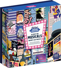 50 Must-see Musicals Bucket List Puzzle Box: 1000 Pieces