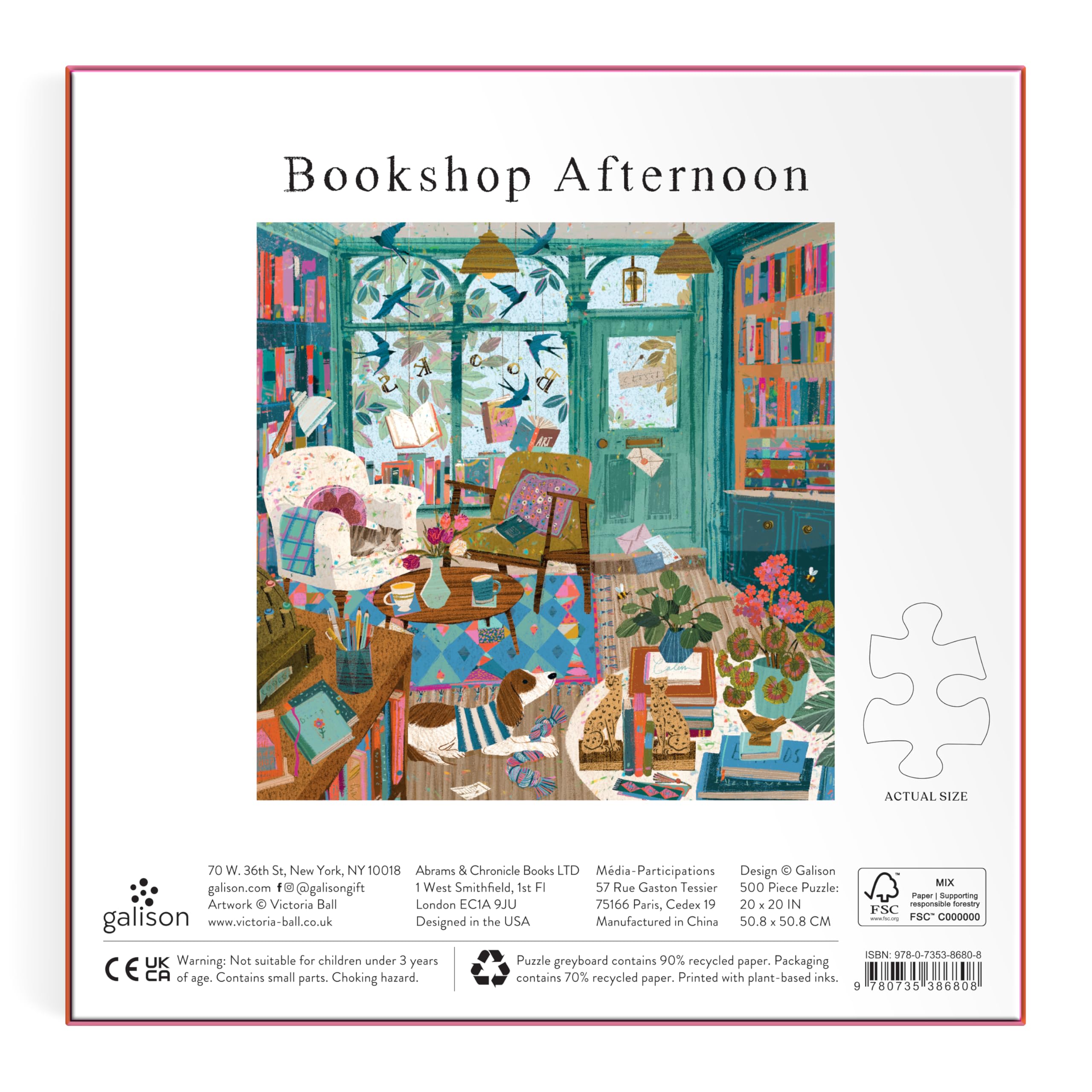 Bookshop Afternoon 500 Piece Foil Puzzle