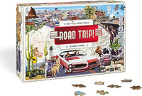 Road Trip!: A 1000-Piece Jigsaw Puzzle, Grey, Black, Green, Brown