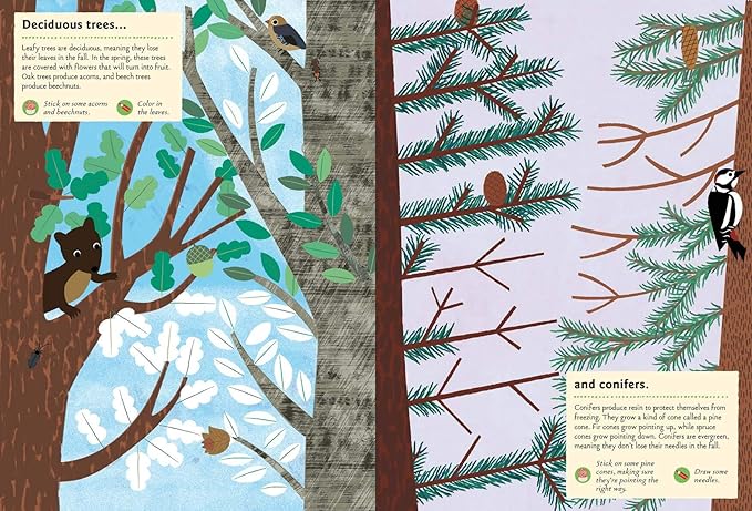 In the Forest: My Nature Sticker Activity Book: 1 (My Nature Sticker Activity Books)