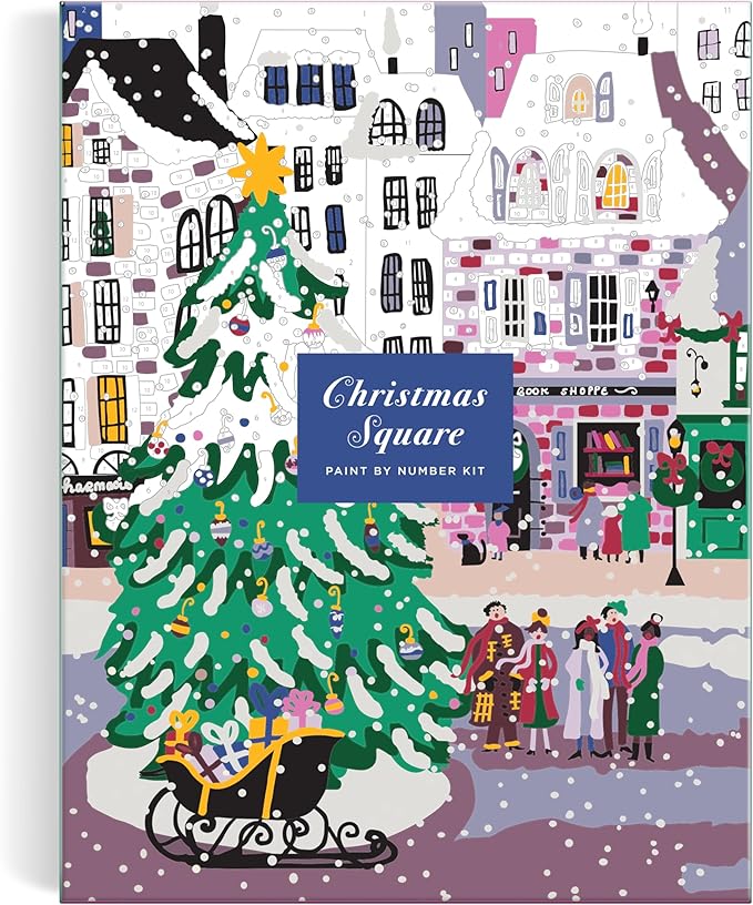 Joy Laforme Christmas Square – DIY Paint by Number Kit