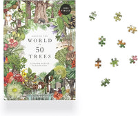 Around the World in 50 Trees Puzzle: 1000 Pieces