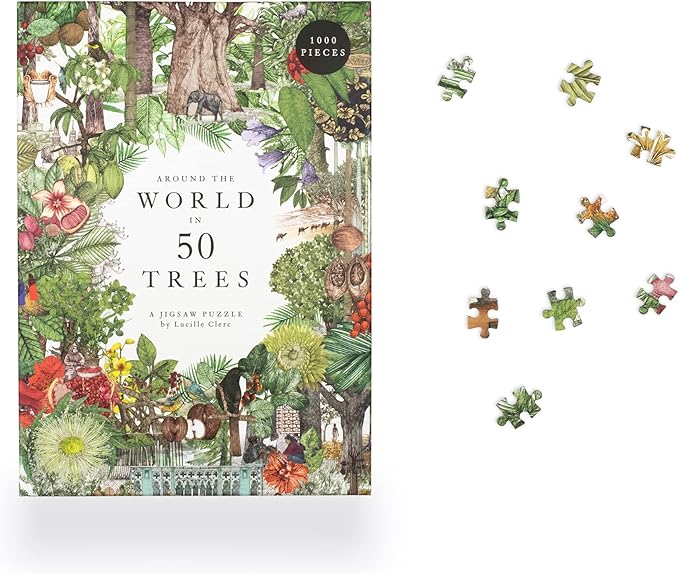Around the World in 50 Trees Puzzle: 1000 Pieces