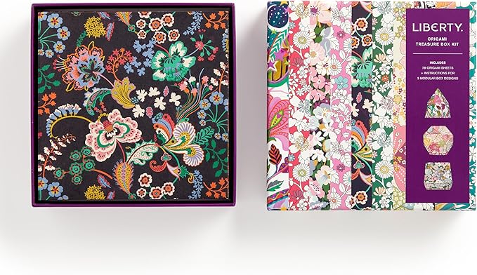 Liberty Floral Origami – Origami Kit Featuring Iconic Liberty Prints and Instructions for Origami Folds