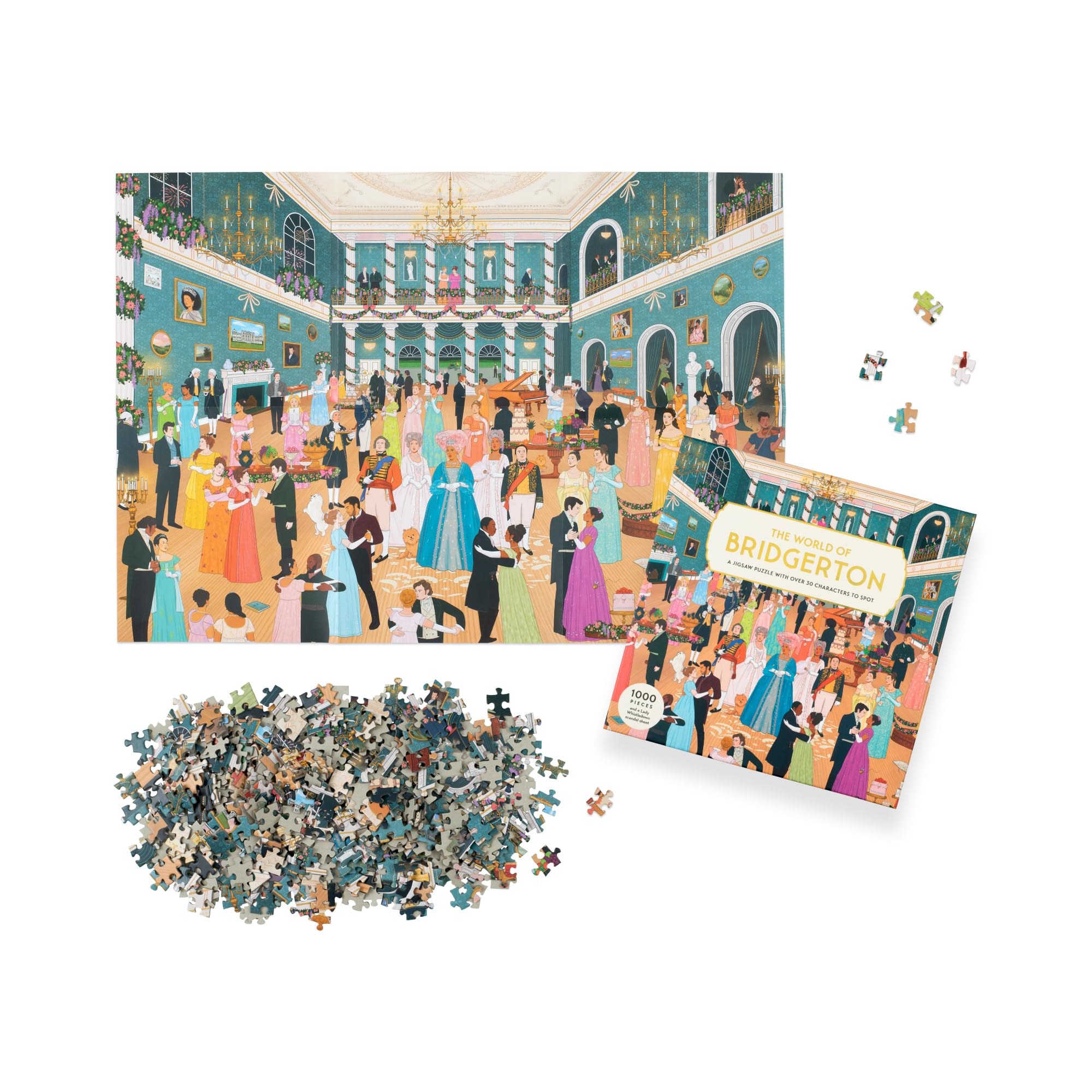 The World of Bridgerton: A 1000-piece jigsaw puzzle with over 30 characters to spot
