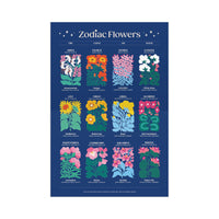 Zodiac Flowers – 1000 Piece Puzzle Featuring Artistic Flowers Paired With Zodiac Signs