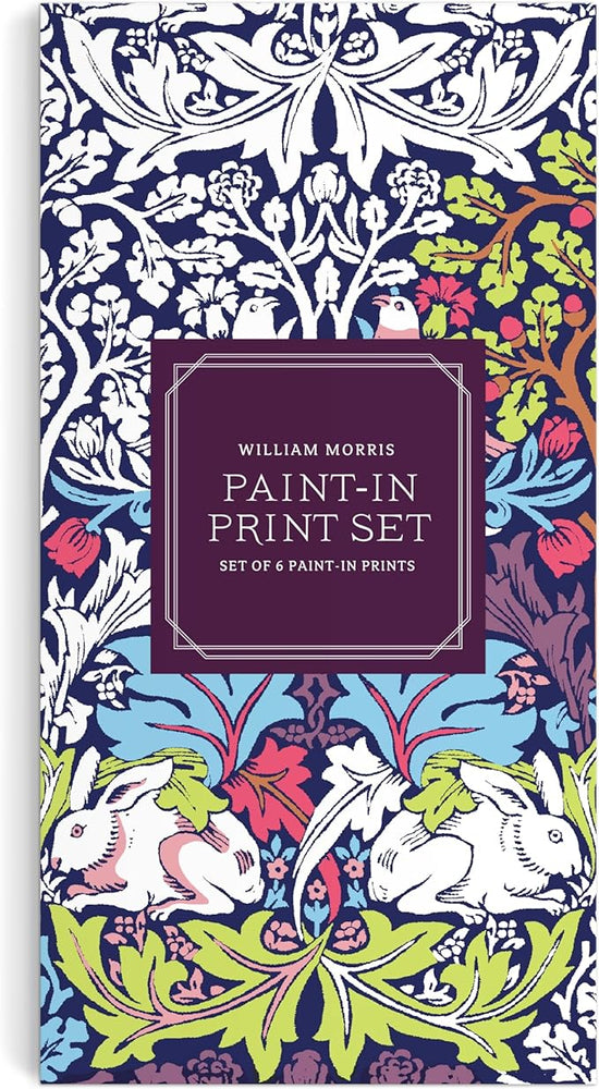 William Morris Paint-in Postcard Set