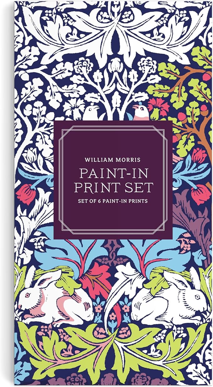 William Morris Paint-in Postcard Set