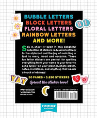 So. Many. Letter Stickers.: 3,820 Alphabet Stickers for Word Nerds (Pipsticks+workman)