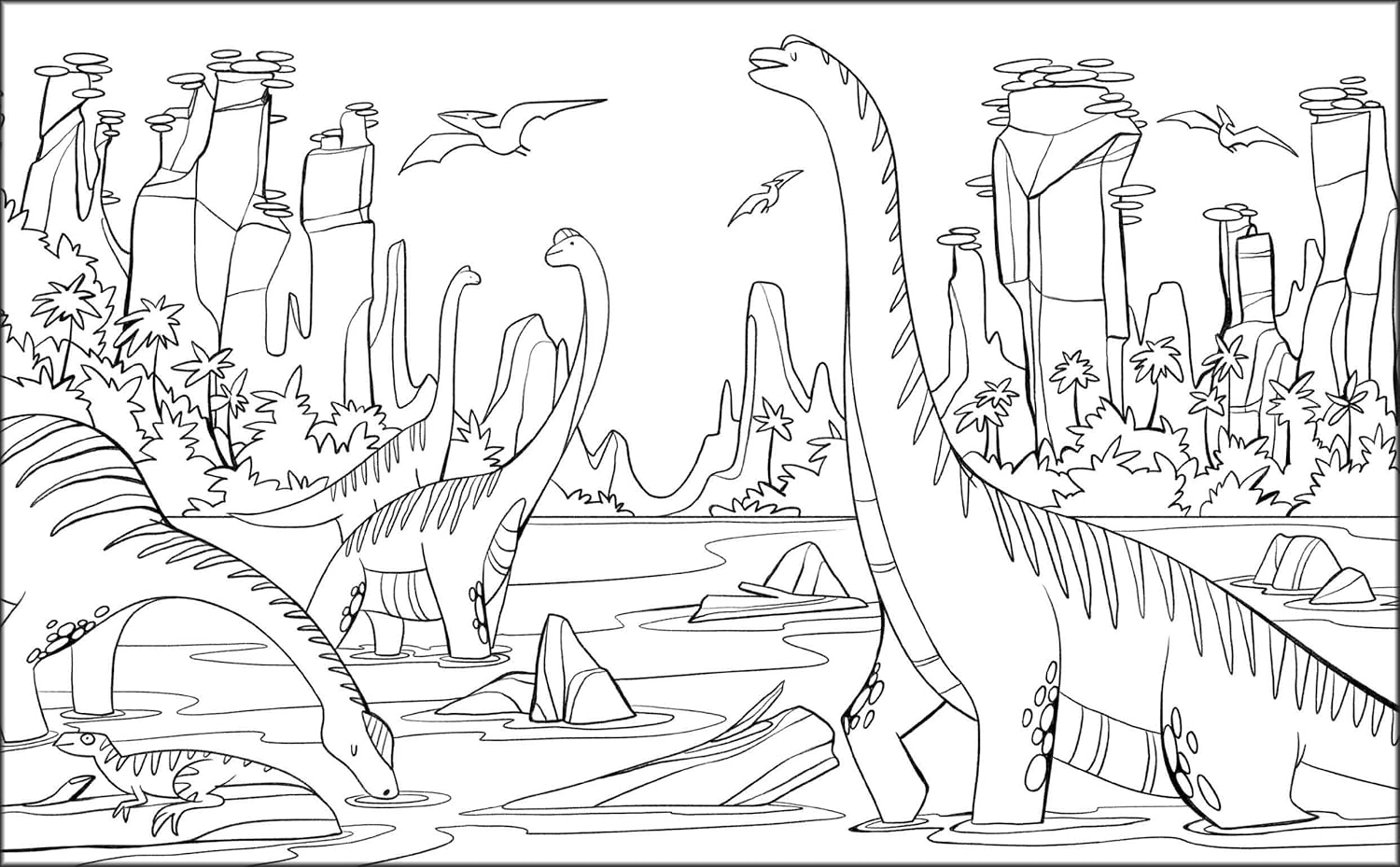Dinosaurs: Coloring Book