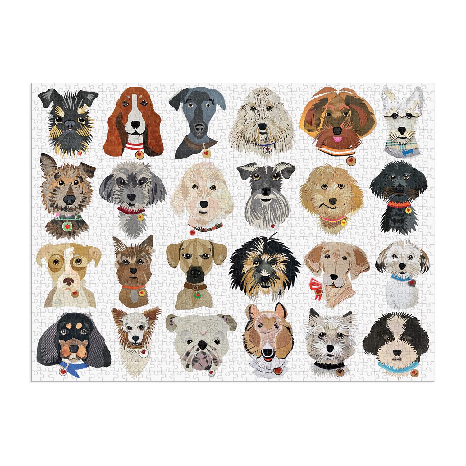 Paper Dogs Jigsaw Puzzle 1000 Pieces