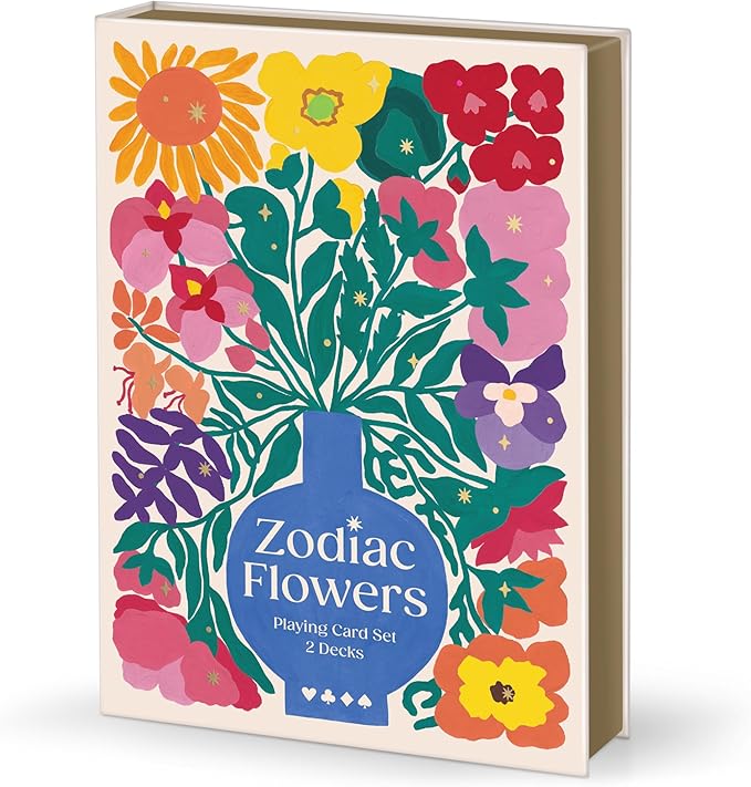 Zodiac Flowers Playing Card Set