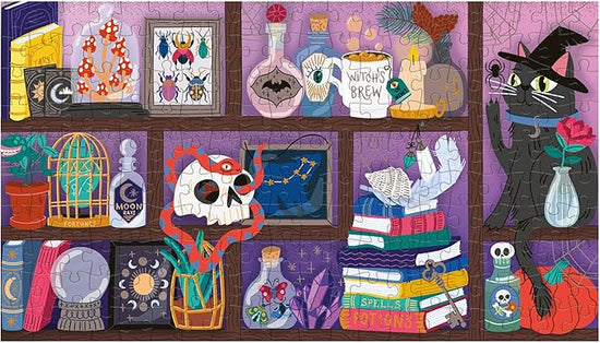 Ridley's Games: Spooky Curiosities 200-Piece Halloween Puzzle|Spooky Puzzle with Witches Potions, Snakes, Bugs, and more Makes Great Halloween Décor Once Completed| Perfect Size for Boo Baskets
