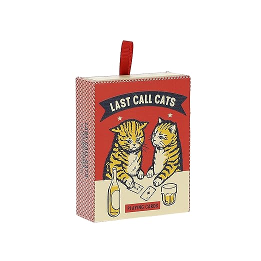 Last Call Cats Playing Cards