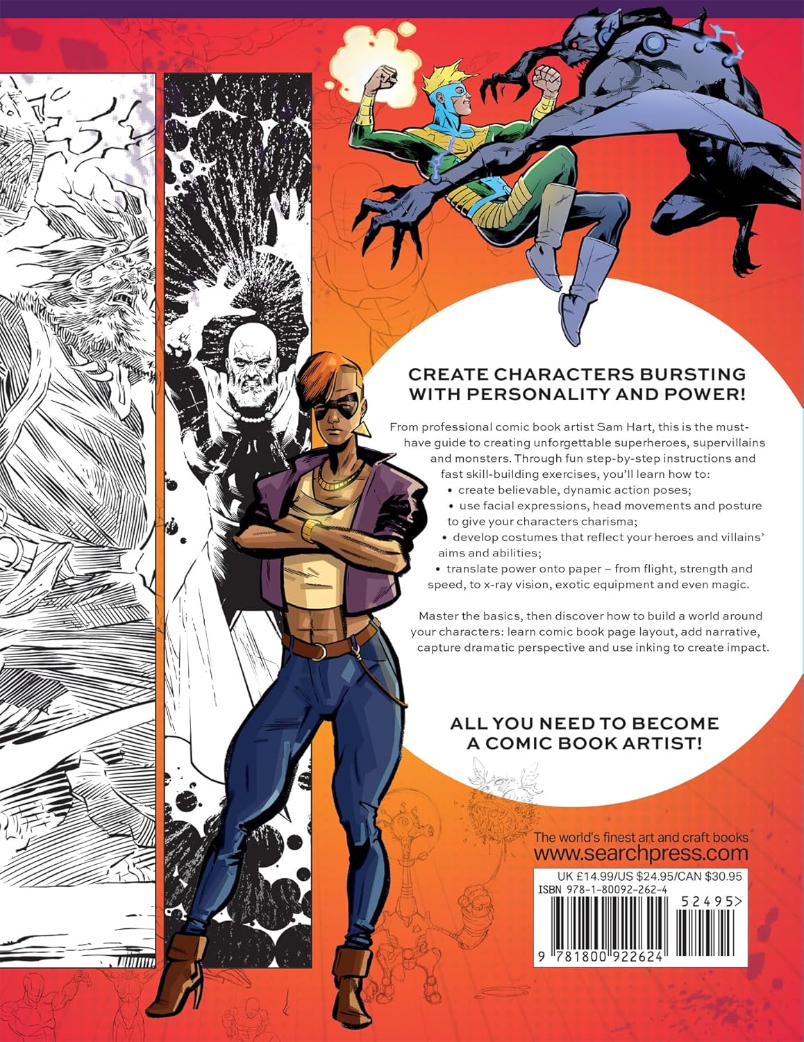 Comic Art Superheroes: Your Master Guide to Drawing Awesome Heroes, Villains and Monsters