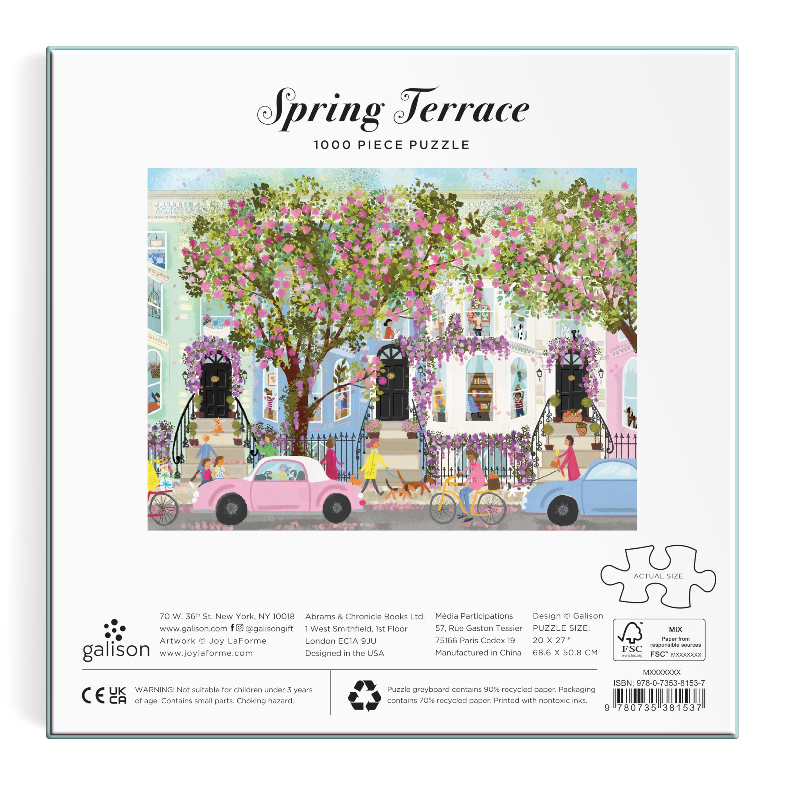 Joy Laforme Spring Terrace 1000 Piece Puzzle