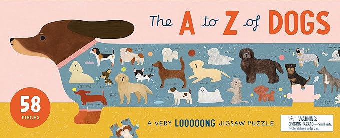 The a to Z of Dogs 58 Piece Puzzle: A Very Looooong Jigsaw Puzzle