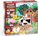 Farm Friends – 25 Piece Floor Puzzle with Shaped Pieces