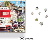 Road Trip!: A 1000-Piece Jigsaw Puzzle, Grey, Black, Green, Brown