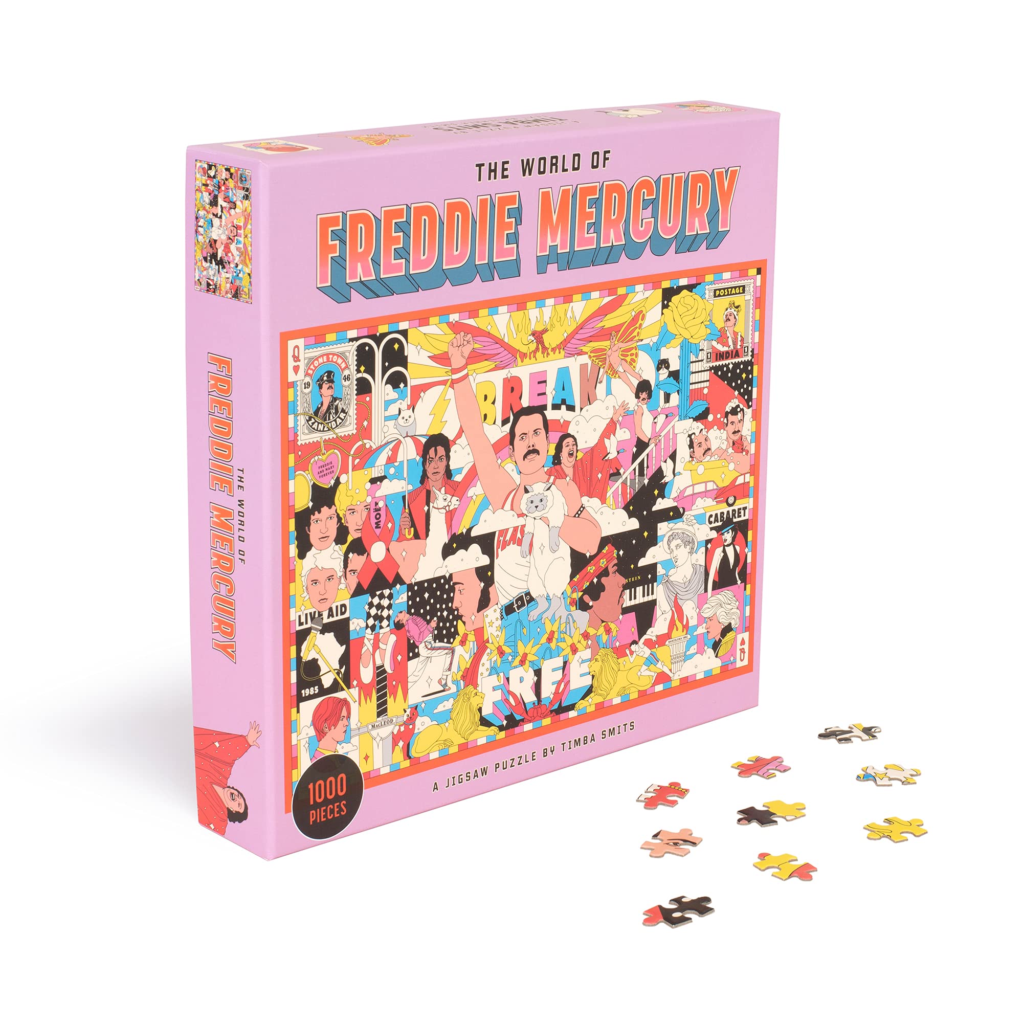 The World of Freddie Mercury 1000 Piece Puzzle: A Jigsaw Puzzle