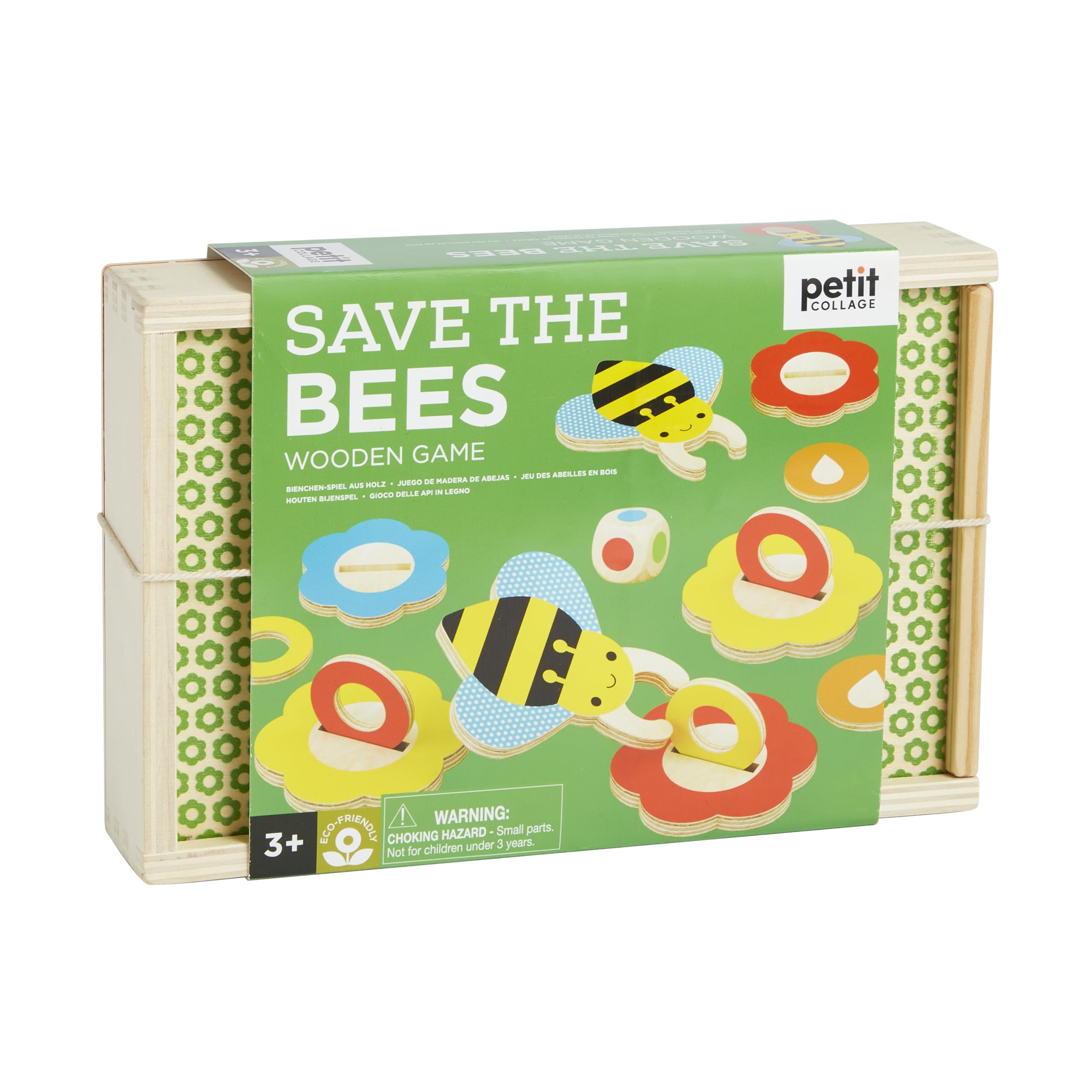 Matching, Save The Bees Wooden Game