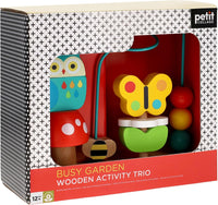 Busy Garden Wooden Activity Trio
