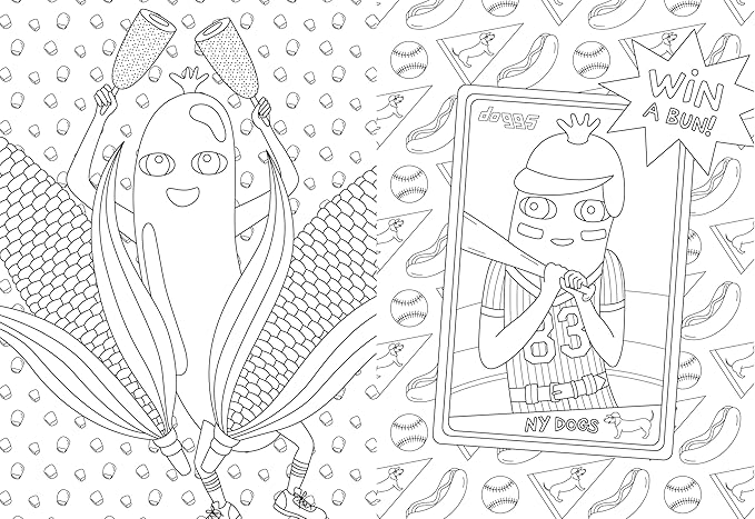 The Hot Dog Coloring and Activity Book