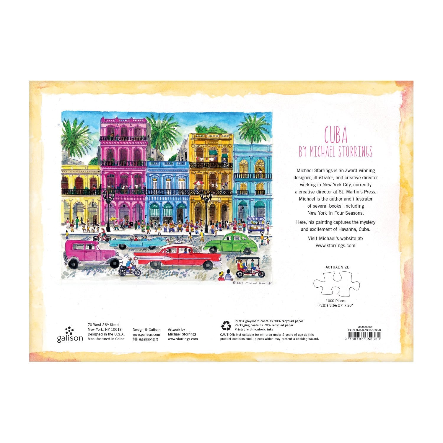 Michael Storrings Cuba 1000 Piece Puzzle