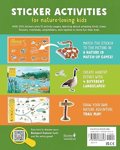 Backpack Explorer Stickers: Nature Adventure: 300 Stickers plus Play & Learn Activities