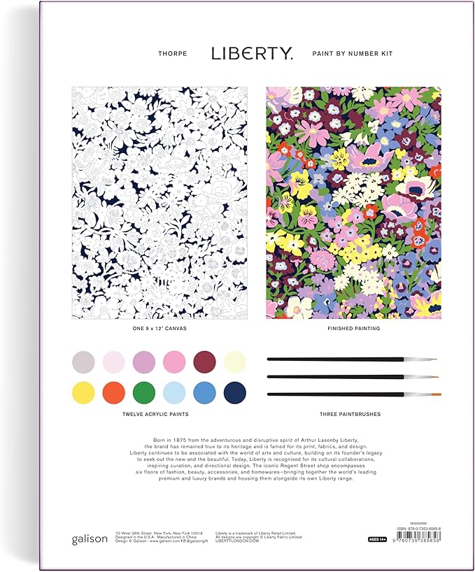 Liberty Thorpe – DIY Paint by Number Kit