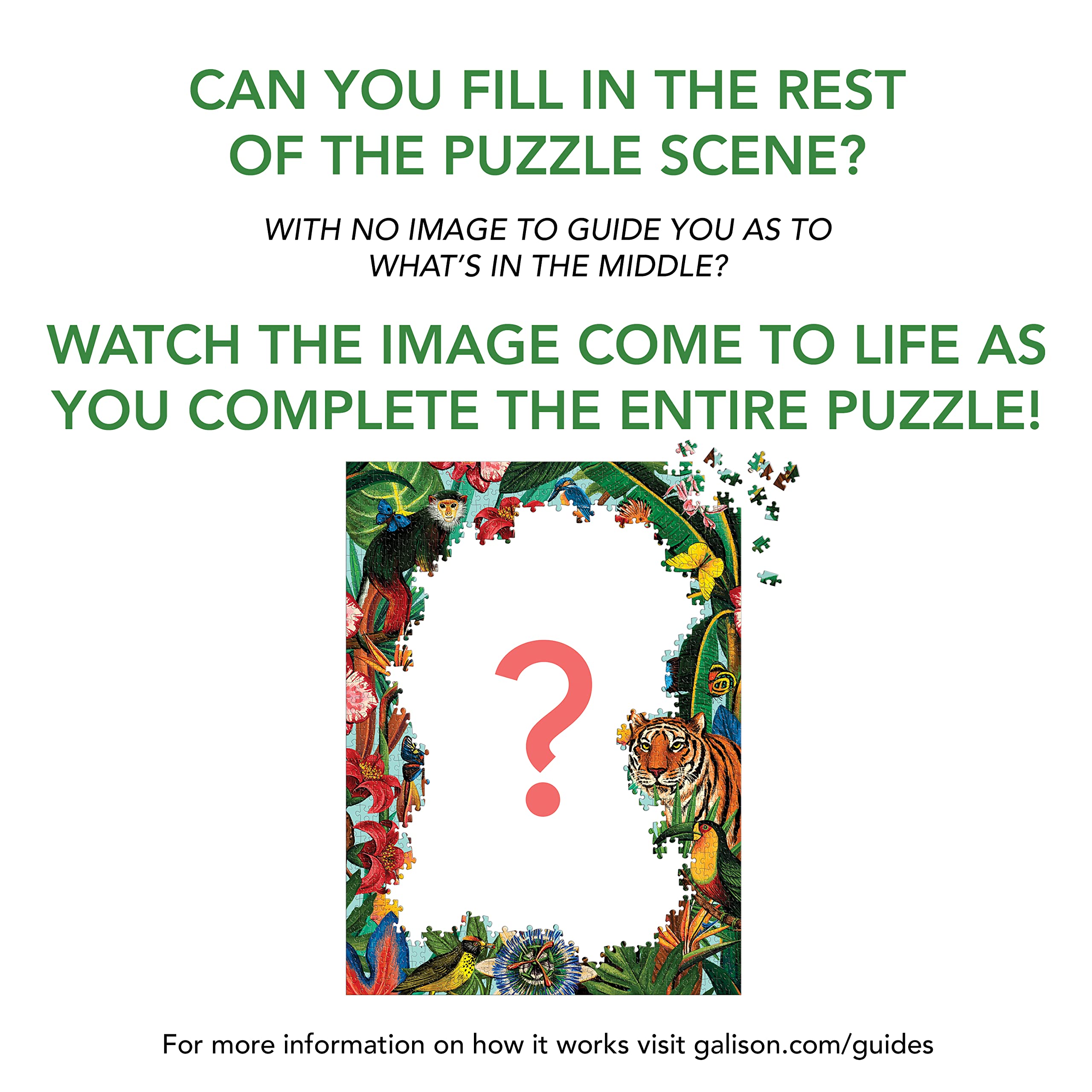 Wild Tropics 1000 Piece Surprise Puzzle