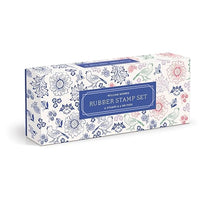 William Morris Rubber Stamp Set: 11 Stamps and 4 Ink Pads