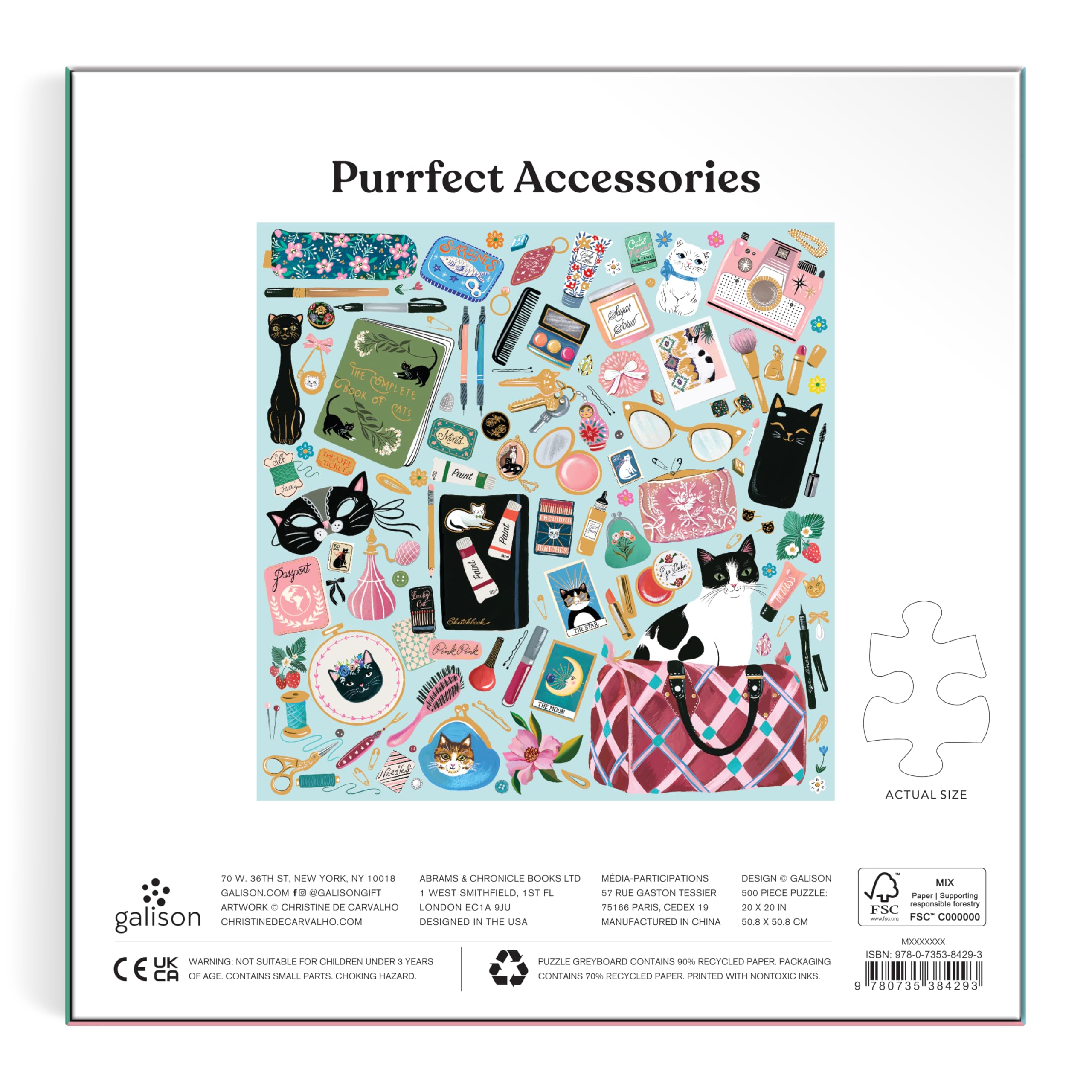 Purrfect Accessories 500 Piece Foil Puzzle