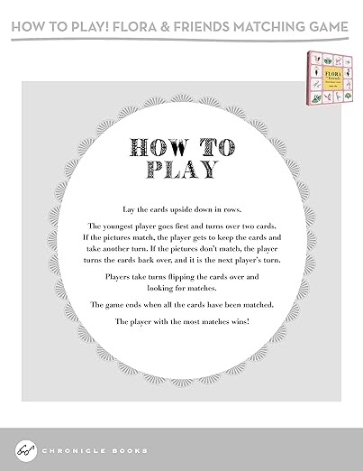 Flora and Friends Matching Game