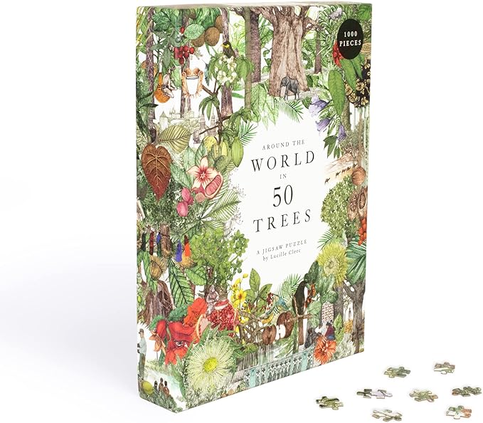 Around the World in 50 Trees Puzzle: 1000 Pieces