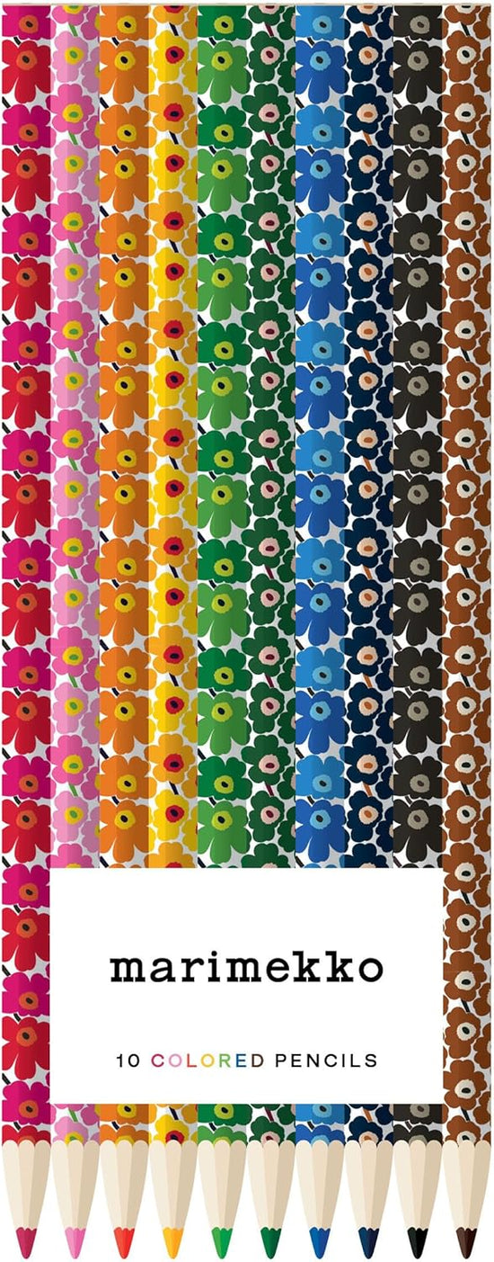 Marimekko Colored Pencils (Unikko) - 10 Colored Pencils