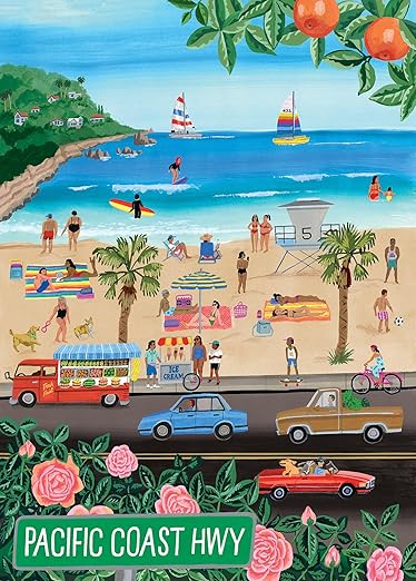 Pacific Coasting: Beach Life 1,000-Piece Puzzle (Workman Jigsaw Puzzles)