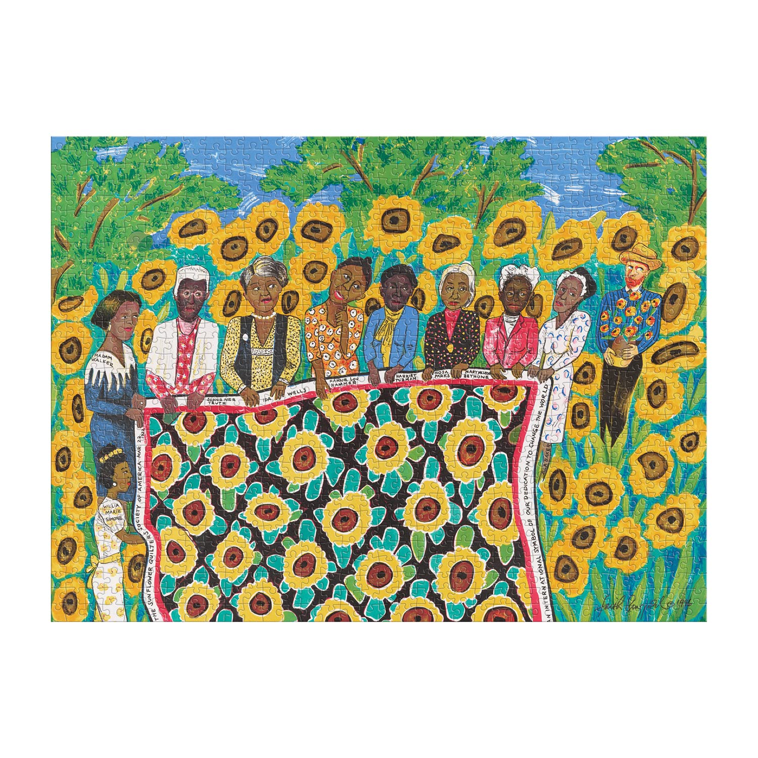 Faith Ringgold The Sunflower Quilting Bee at Arles 1000 Piece Puzzle