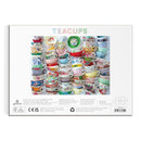 Teacups 1000 Piece Puzzle Featuring A Regency Core Mix Of Vibrant Teacups
